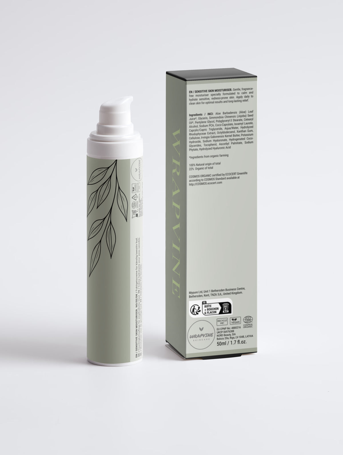 Sensitive Skin Moisturiser, Fragrance Free